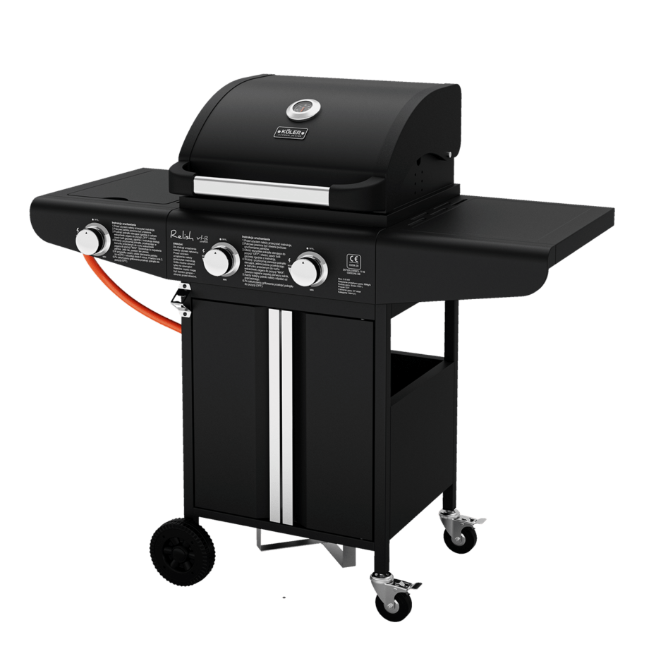 grill gazowy czarny 